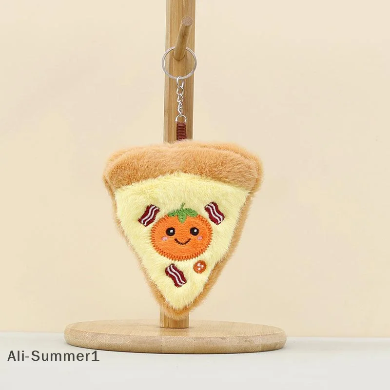 

【E】Cartoon Sweet Cute Bread Plush Keychain Cartoon Simulated Food Stuffed Doll Pendant Backpack Decoration Accessories Gifts