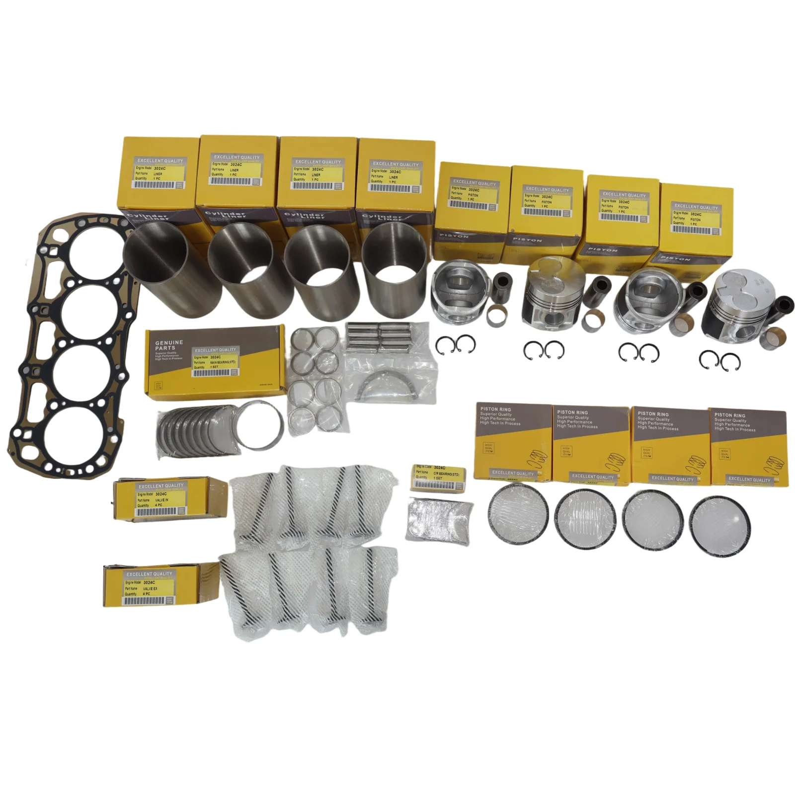 3024C 3024T N844 Engine Overhaul Rebuild Kit For Cat 3024C 3024T for Shibaura N844 Engine