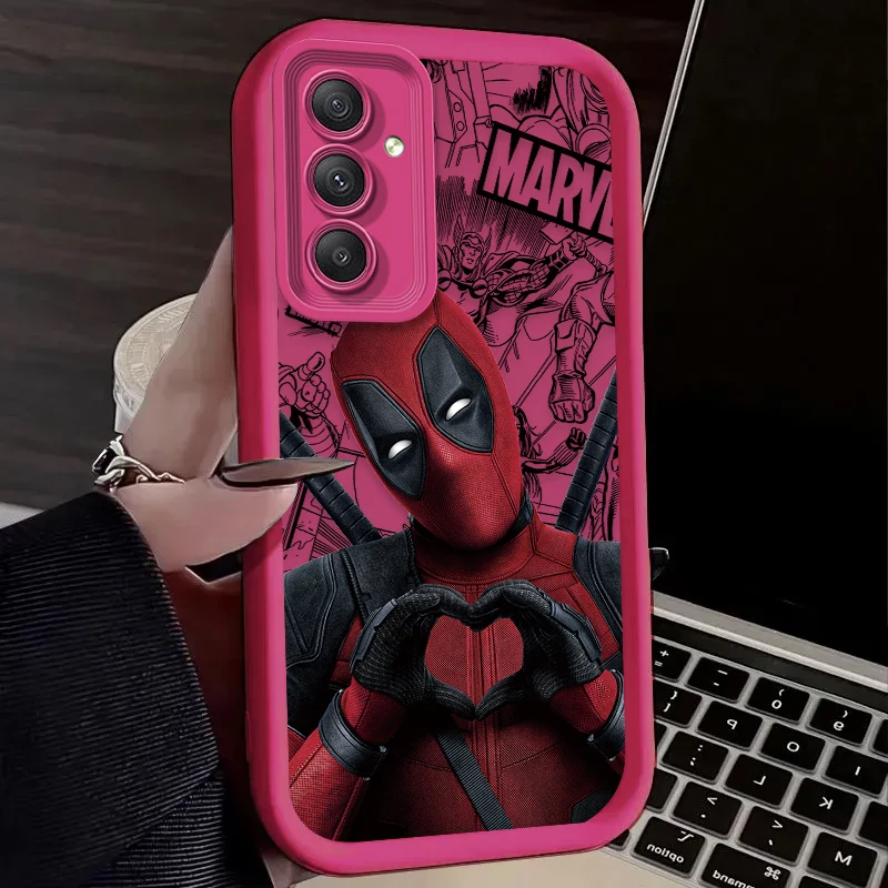 Funda de Anime Marvel Deadpool para Samsung Galaxy A54 A05 A05S A34 A24 A14 A53 A33 A23 A13 A52 A52S A32 A22 A12 A71 A51 A31 A50 Etui
