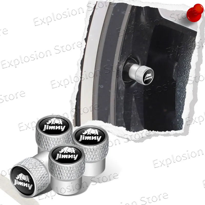 4Pcs/Set Car Wheel Tire Valve Caps Stem Caps Dust Proof Cover Decoration For Suzuki Jimny Rand Vitara Sx4 Swift Accessories