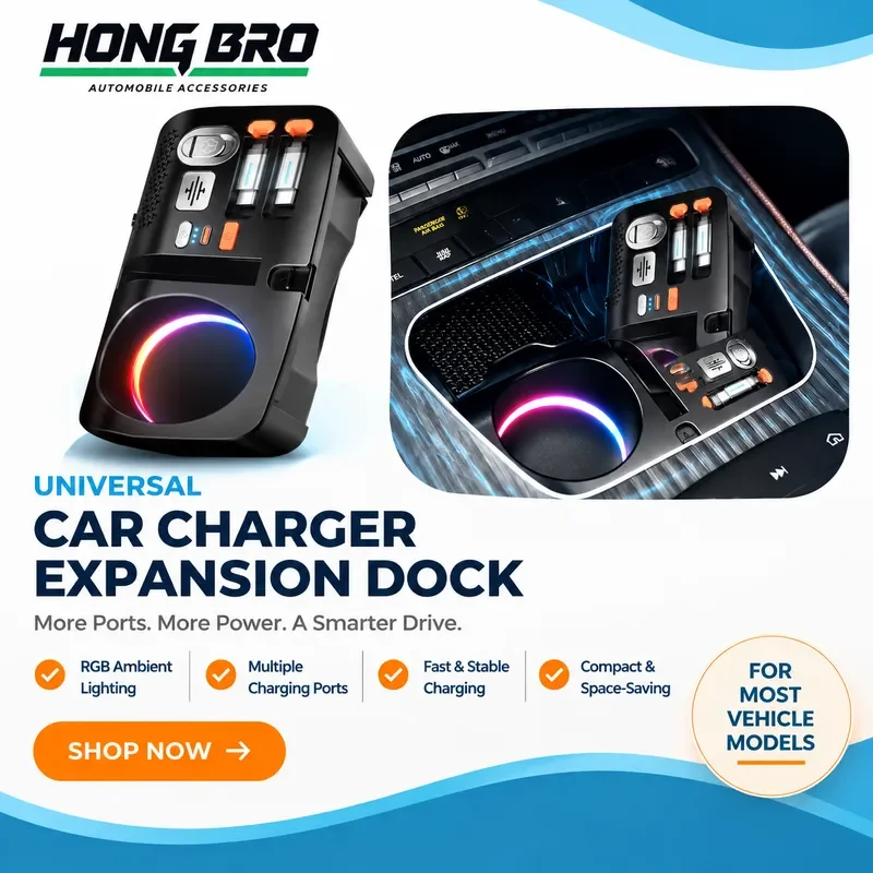 For Mercedes Benz E300 E260 G Class C Class Car Aromatherapy Super Fast Charging Docking Station Cup Holder Ambient Light