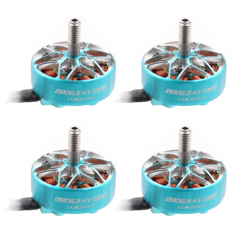 

4PCS SPARKHOBBY XSPEED 2806.5 1300KV Brushless Motor 4~6S Lipo 5mm Hollow Shaft for FPV 6-7inch long-distance flight Drones