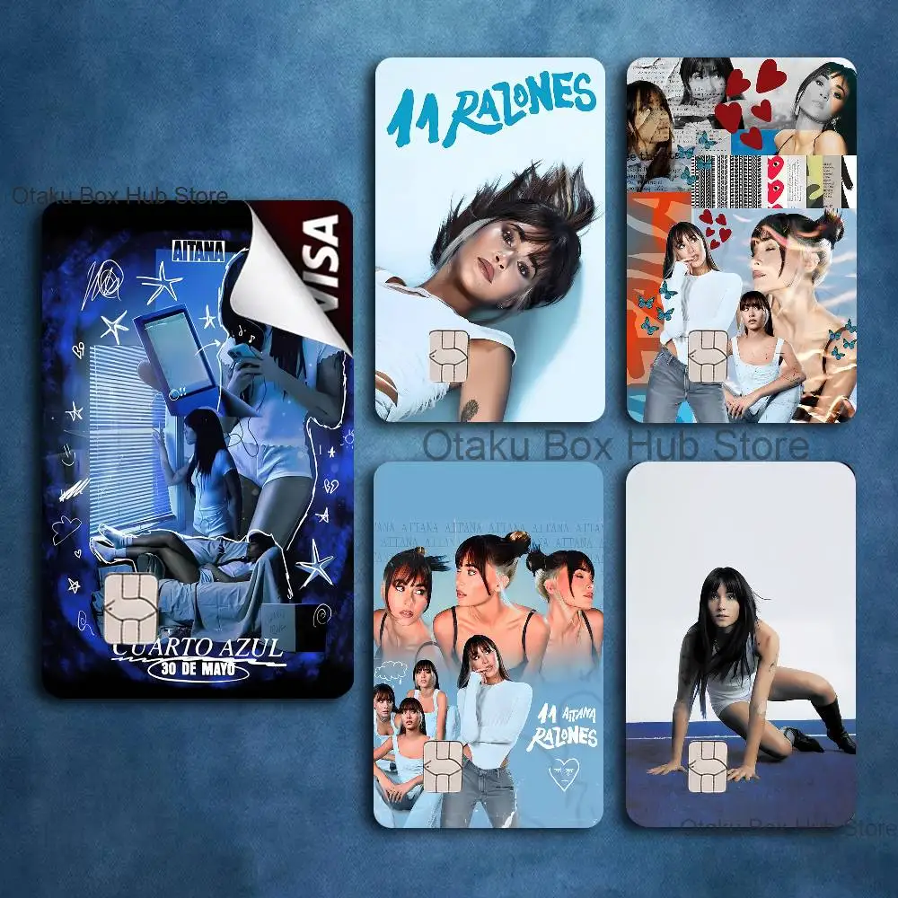 

A-Aitana Cuarto azul Card Stickers Credit Visa Debit Bank Charge Card Bus Metro Waterproof Sticker Decal Decoration