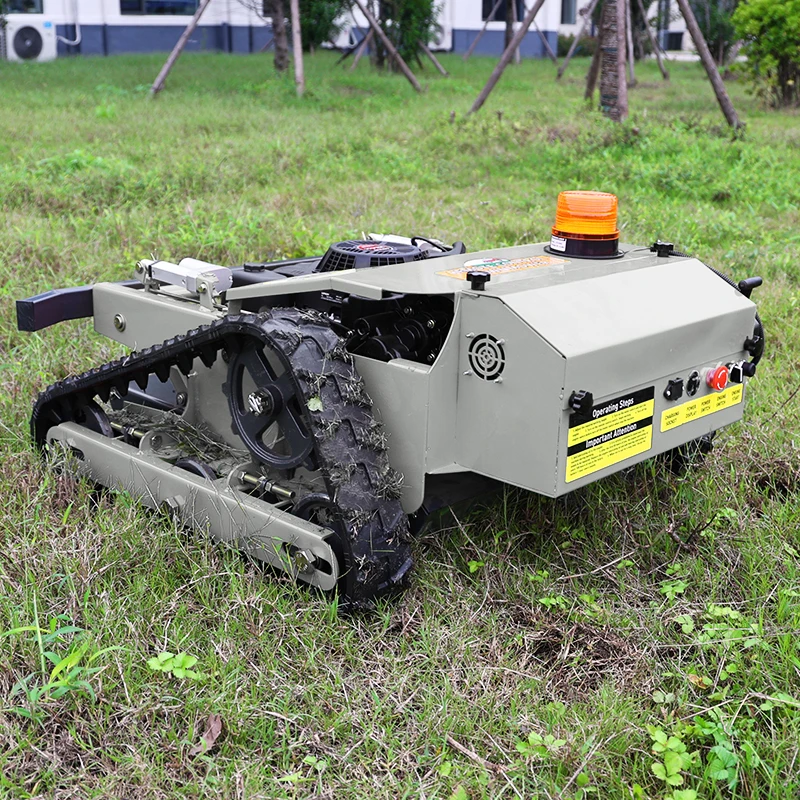 1 Shipping CE EPA Euro V Certified 4-Stroke Industrial Grade Remote Control Lawn Mower 55/80/100cm 1 1 Slope