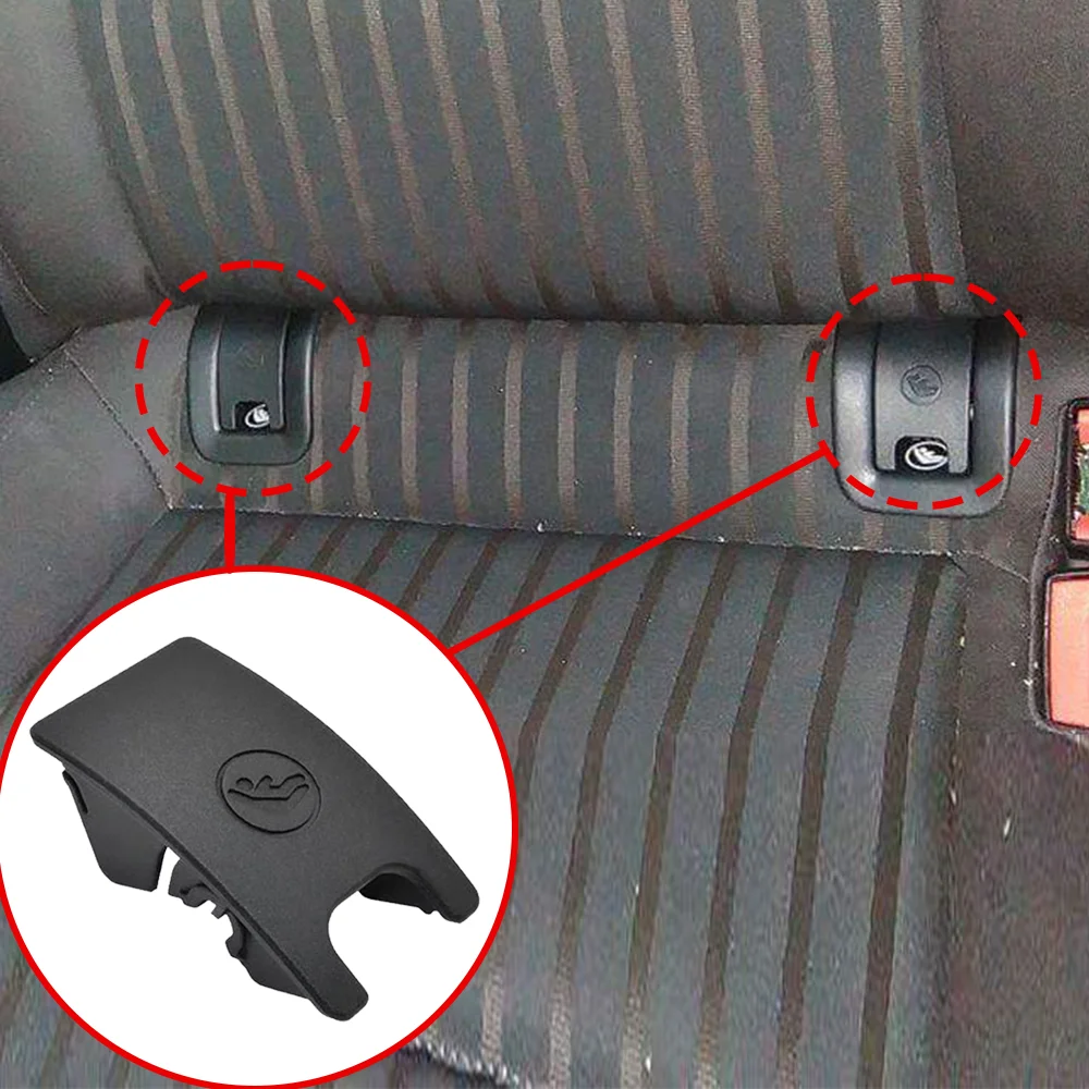 1x 8T 08871874 Pk para audi a4 b8 2008 - 2014 2015 assento traseiro do carro criança isofix slot guarnição tampa de plástico preto acessórios do carro
