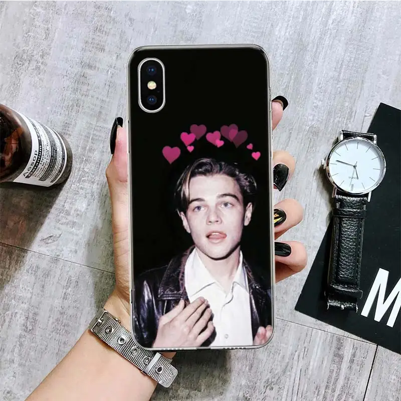 Leonardo Dicaprio Young Phone Case For iPhone 16 15 Plus 11 14 Pro Max 13 12 Mini XS X 7 8 + SE Pattern Customized Couqe Cover 1