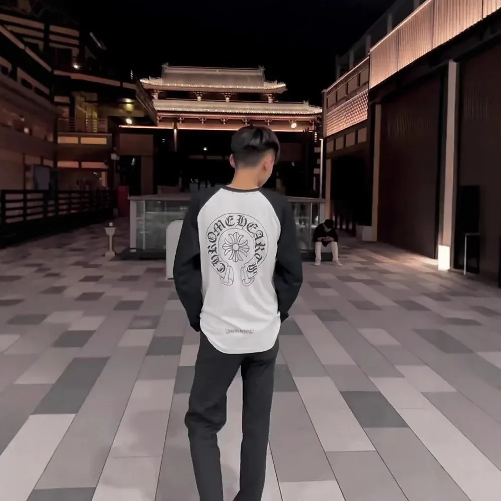 

Fashion New Item Autumn New Item Round Neck Long Sleeved T-shirt Basic Shirt Couple Fashion Outdoor Sports Street Wear T-shirt