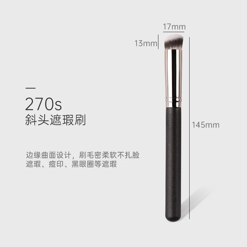 Makeup Brushes Foundation Concealer Angled Seamless Cover Synthetic Dark Circle Liquid Cream Cosmetics Contour Brush Beauty Tool