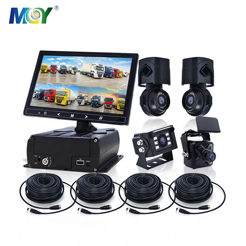 4CH 360 Degree Commercial Vehicle Van Dvr Hgv Truck Fleet Video Recording System