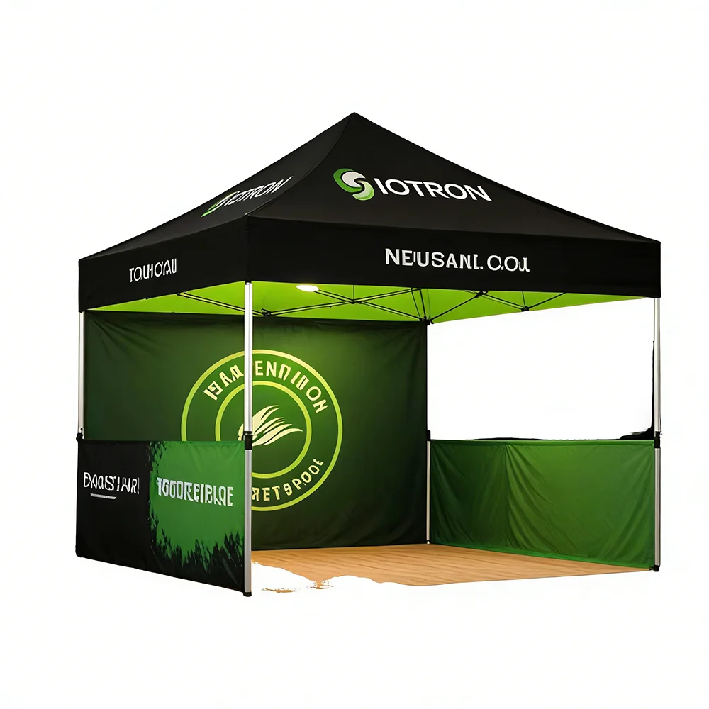 CustomizableTrade Festival Exhibition Solution Aluminum Frame 10x10FT Canopy Tent Folding Instant Setup Pop up Custom Logo Print