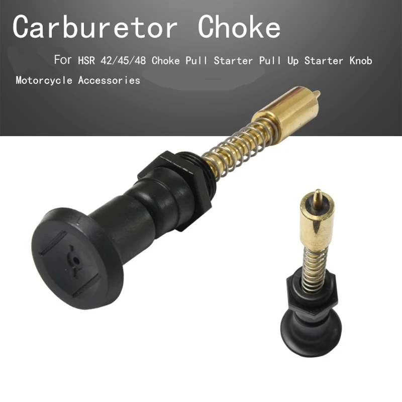 

Motorcycle Carburetor Choke Pull Starter Knob for HSR 42/45/48 Carb, Manual Up Starter Valve