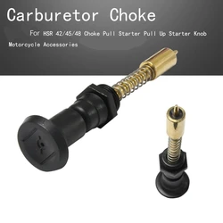 Motorcycle Carburetor Choke Pull Starter Knob for HSR 42/45/48 Carb, Manual Up Starter Valve