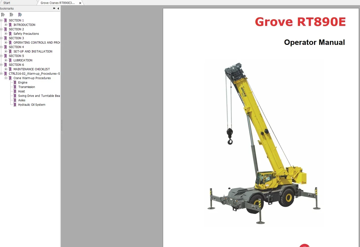 TruckEPC3 Grove GMK Cranes 37.3 جيجابايت كتالوج أجزاء PDF والتخطيط ودليل تشغيل الخدمة وصيانة DVD