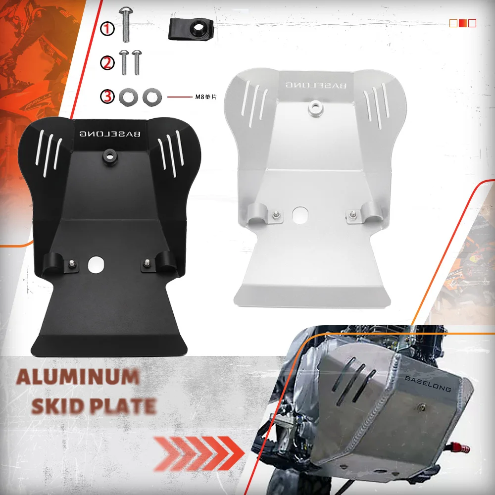 

2024 2025 New Motorcycle Accessories Skid Plate Bash Frame Guard Under Engine Cover Protection For Honda XR150L Dual Sport 2023