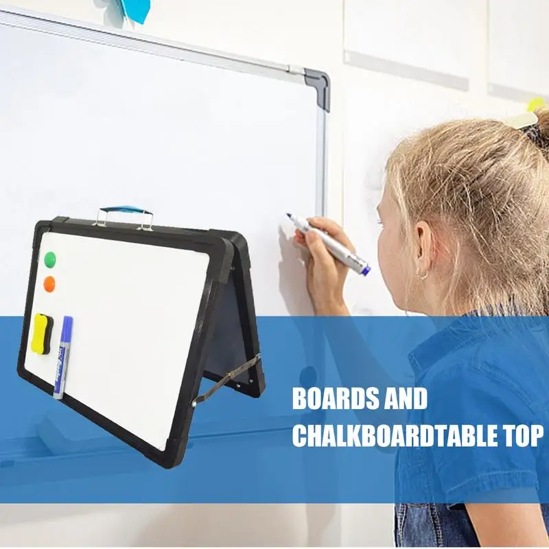 White Magnetic Board Foldable Double-Sided Magnetic Dry Erase Board Magnetic Dry Erase Board For Home School Fun Learning