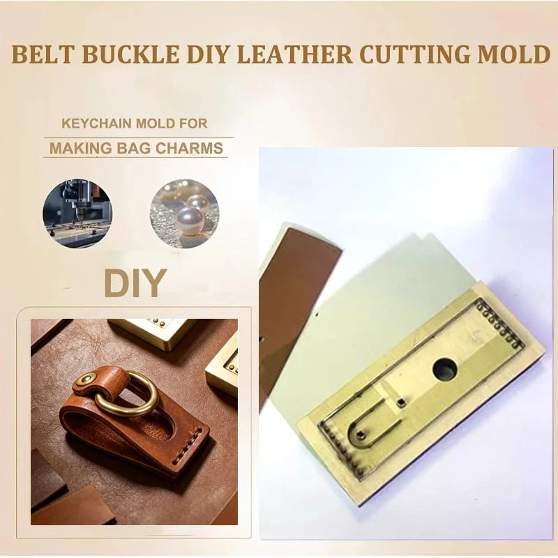 Belt Buckle, Leather Cutting Mold, Sharp and Durable Wooden Craft Tool for DIY Leather Molds, Durable DIY Precision Cutting Tool
