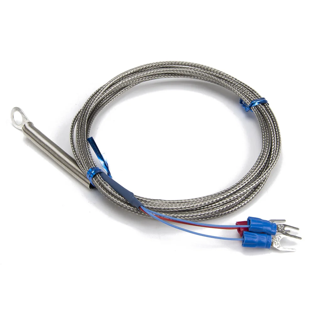 FTARR01 PT100 type 2m metal screening cable 6mm 5mm diameter hole ring head RTD temperature sensor