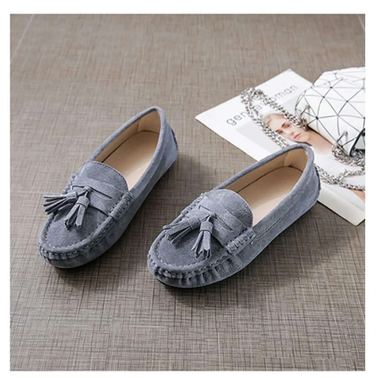 In 2022, Chinese Brand High-Quality Women Shoes Real Enuine Leather Loafers Shoes And Fashionable And Comfortable Shoes