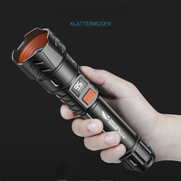 SMILING SHARK Outdoor Flashlight Portable Strong Light Variable Focus with Floodlight Side Light Home Travel Camping Flashlight
