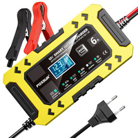 12V6A  Lead Acid Battery Charger Repair Function  LiFePO4 Ten-stage Auto Battery Charger Intelligent with Power Mode Charger