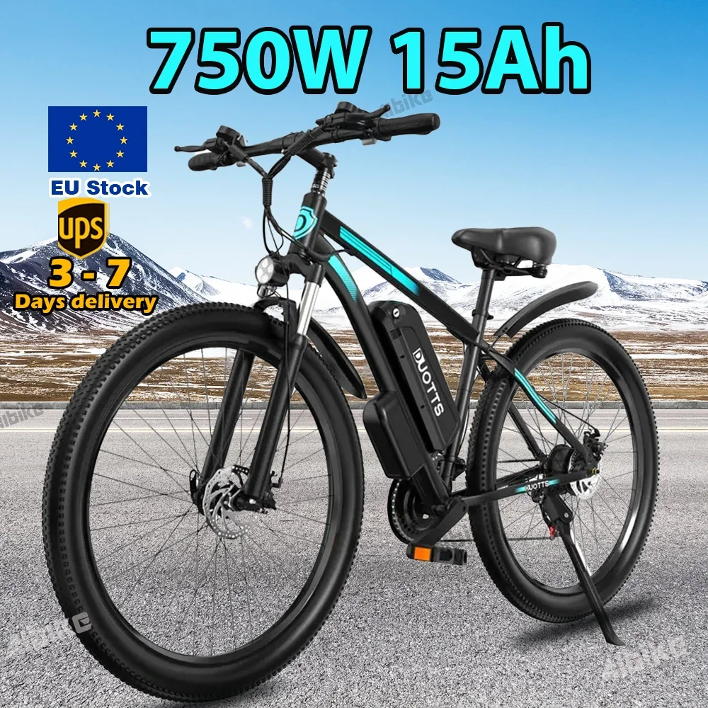 

21Speed Electric Bike 750W High-speed Motor 48V15AH*2 Dual Battery Electric Bicycle 29Inch Fat Tire Off-road Long Distance Ebike