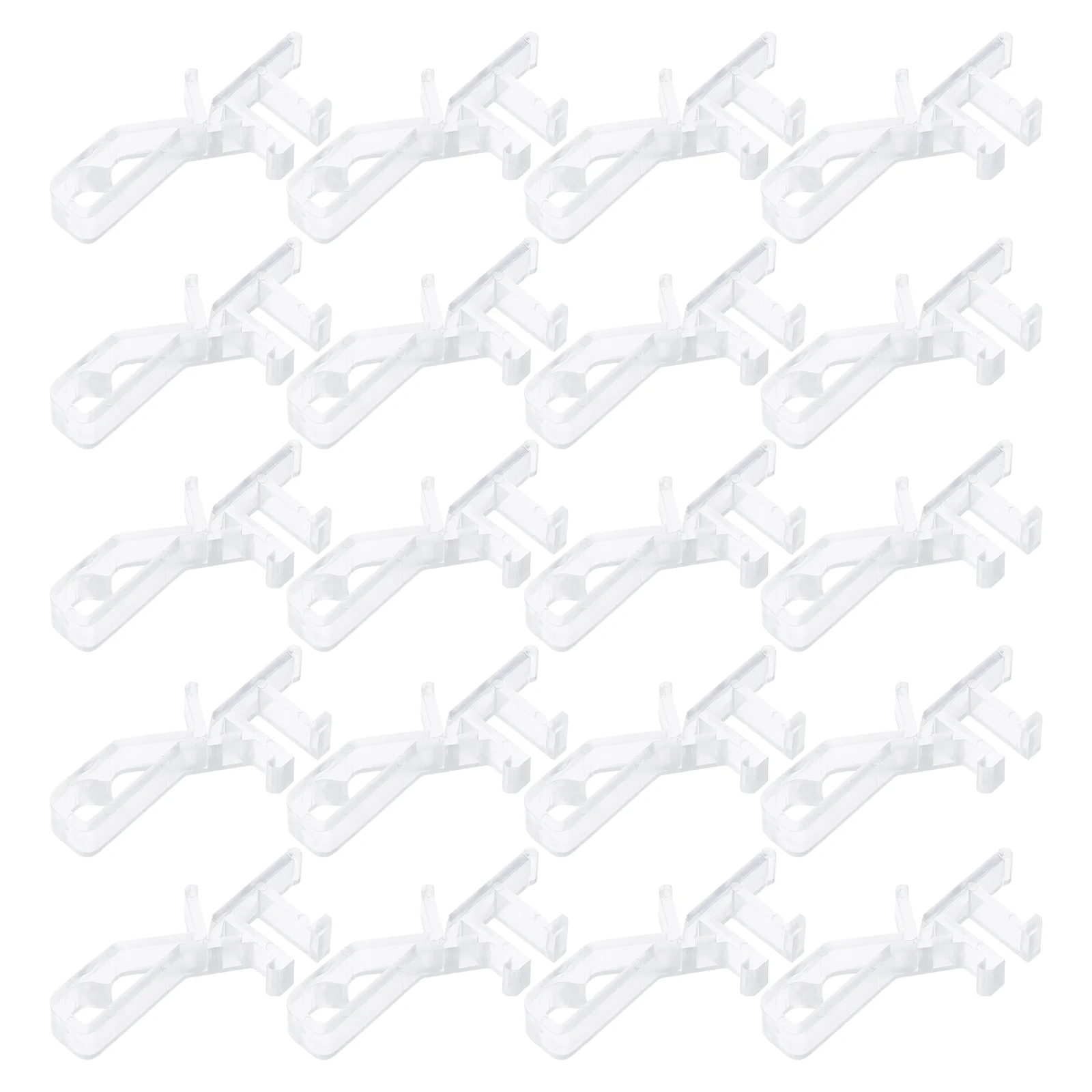 

20 Pcs Shutter Clip Replacement Brackets for Blinds Shower Curtain Window Screen Clips