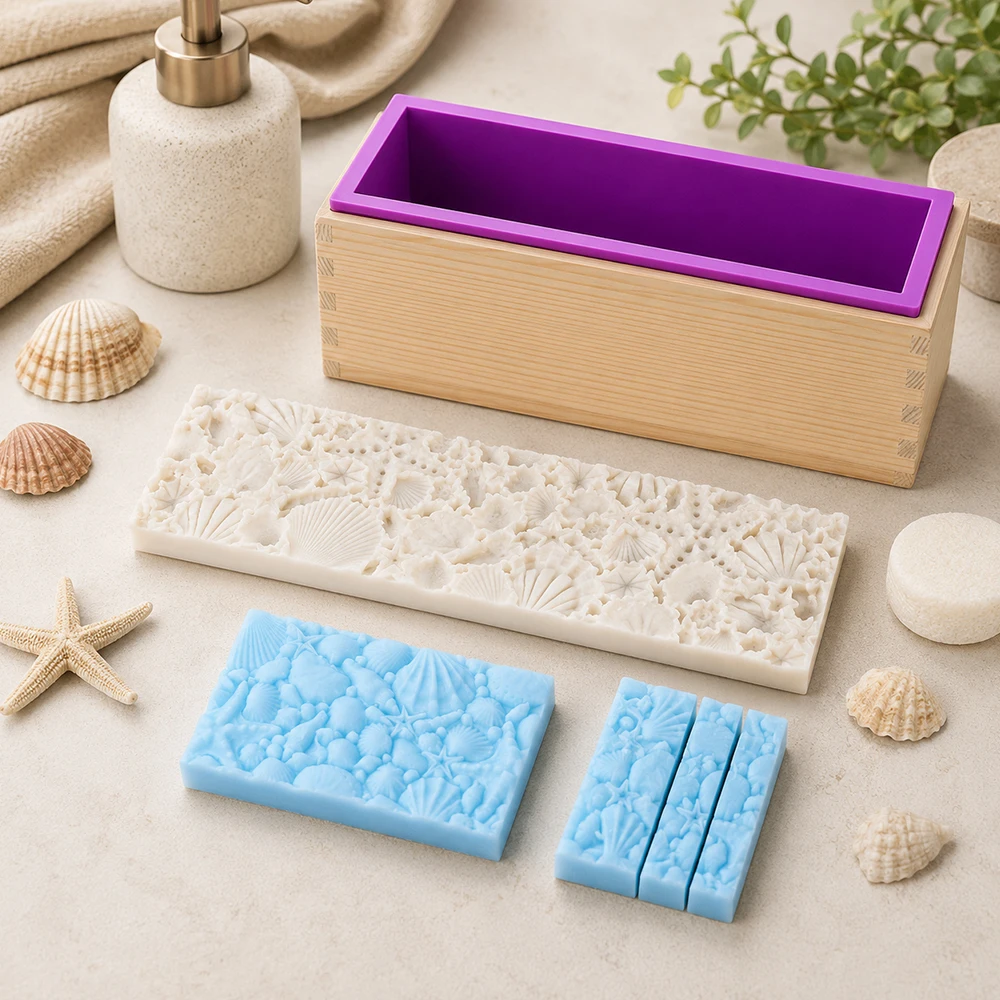 แม่พิมพ์สบู่ซิลิโคนลายเปลือกหอ - Soap Making Process บทวิจารณ์และราคา