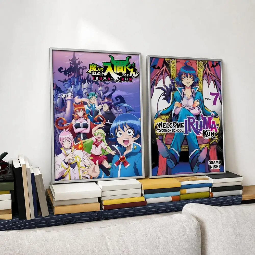 Welcome to Demon Schoo Iruma-kun Poster Self‑Adhesive Waterproof PP Poster Coffee House Bar Wall Art Sticker Room Home Decor