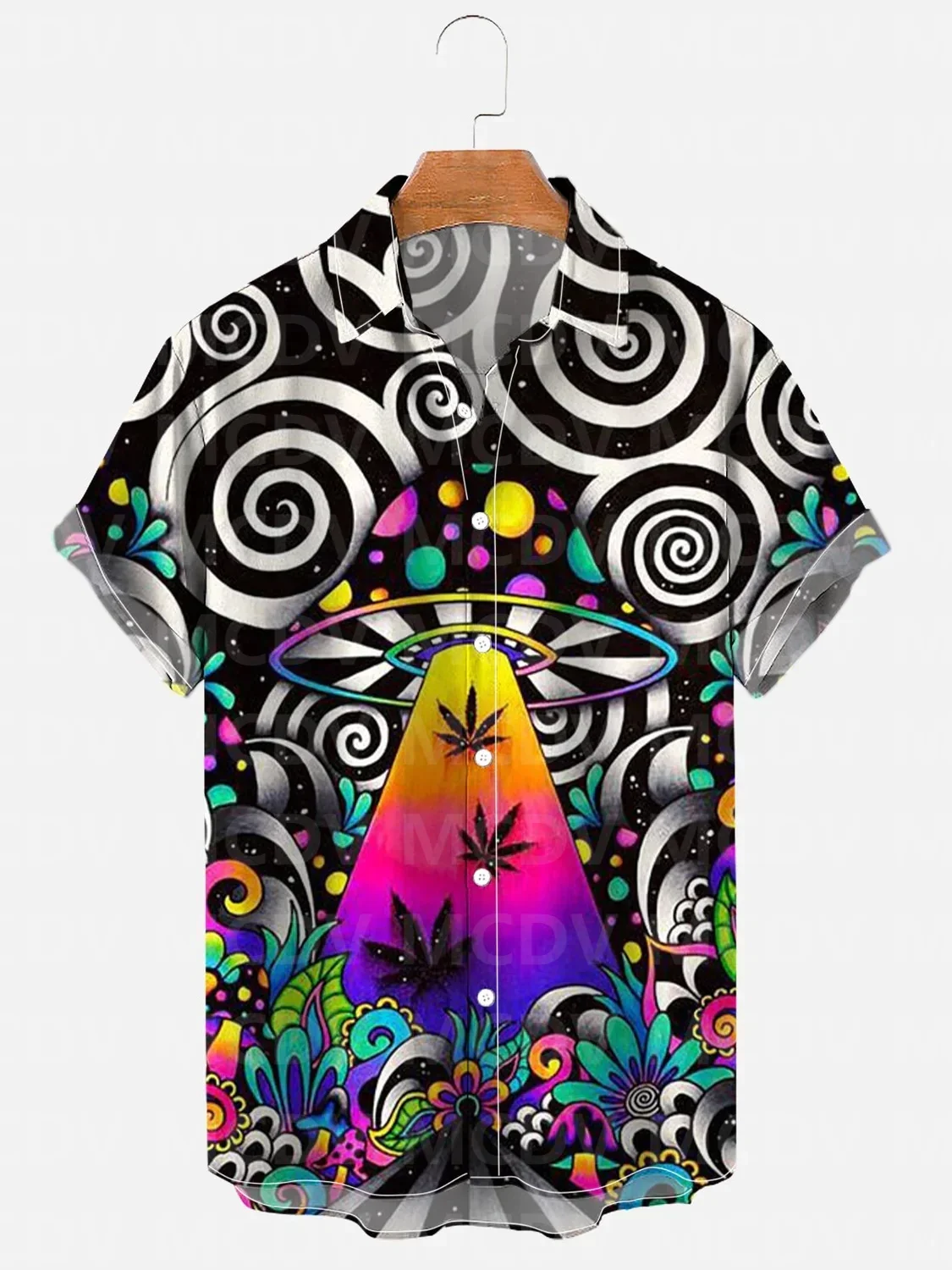 Men's For Women's Mushroom Art Print Casual Shirt Hawaiian Shirt