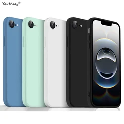 Luxury Case For iPhone 17e Case Cover iPhone 17e 16e Fundas Coque Soft TPU Original Liquid Silicone Phone Bumper iPhone 17e