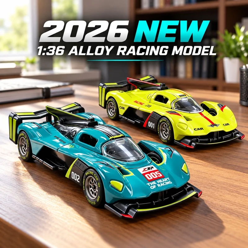 NEW 1:36 Aston Martin Valkyrie Alloy Pull Back Car Model, Openable Doors, Diecast Hypercar, Collectible Birthday Christmas Gift
