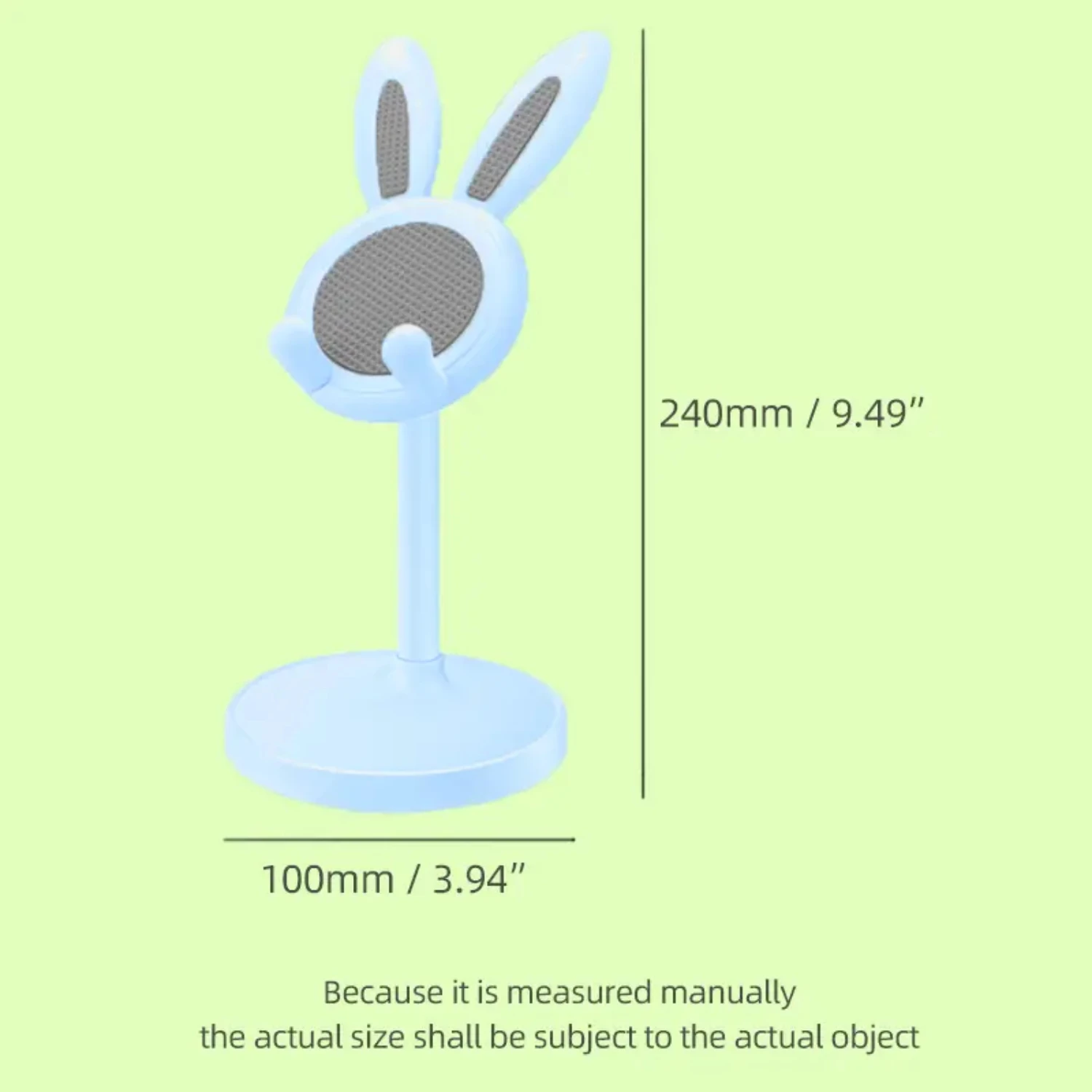 Blue Cute Rabbit Adjustable Waterproof Desktop Phone Tablet Holder