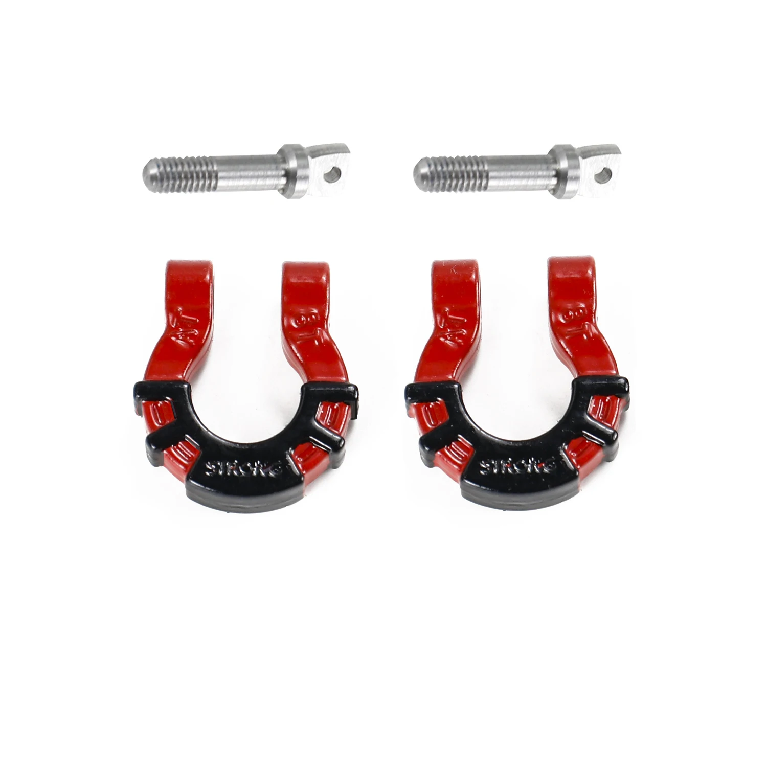 Metal front and rear bumper towing hook, towing ring, suitable for 1/8 1/10 RC crawler cars TRX4 TRX6 Scx10 D90 view 2