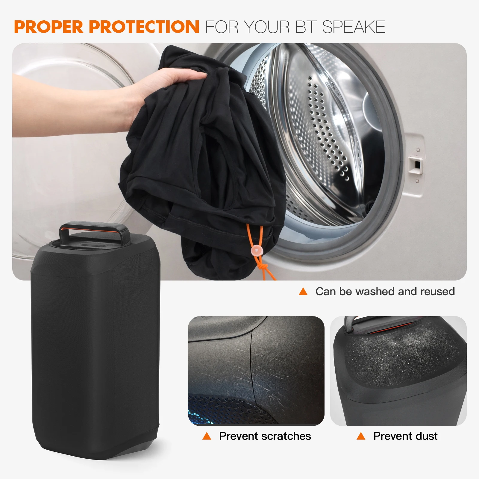 Funda protectora para altavoz JBL PartyBox 120, funda protectora contra el polvo, funda protectora a prueba de polvo para JBL PartyBox 120, accesorios