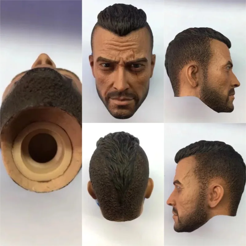 Männlicher Solider Gunner-Kopf im Maßstab 1:6, gespielte Seife, Militär-Typ-Kopf, Schnitzmodell für 12-Zoll-Actionfiguren-Ph-Puppe