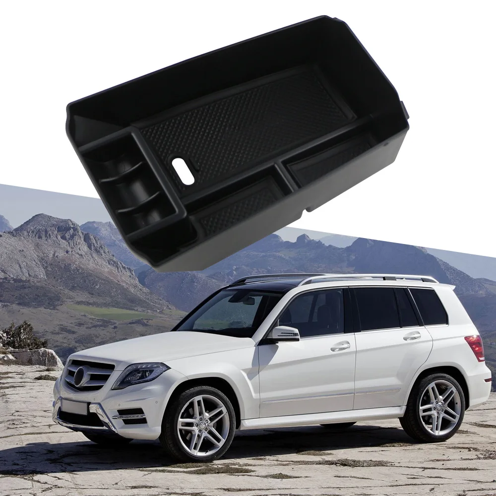 Do Mercedes Benz GLK Class X204 GLK200 220 250 300 350 Centralny podłokietnik Schowek Pojemnik Taca Organizer