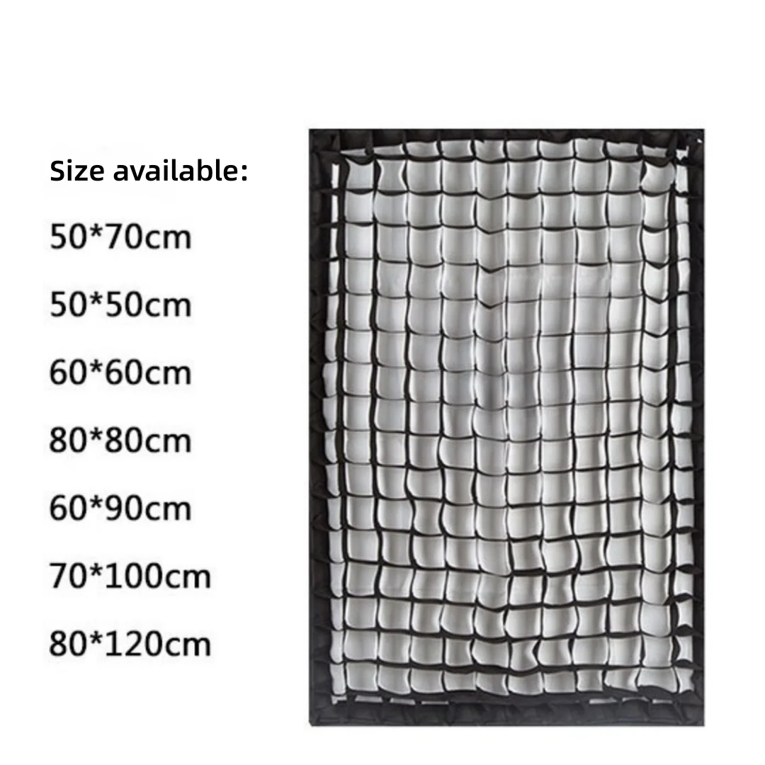 Square Honeycomb Grid for Softbox 50x70 60x90 70x100 80x120cm Individual Grid Grille Studio Flash Lighting for Flash Speedlight