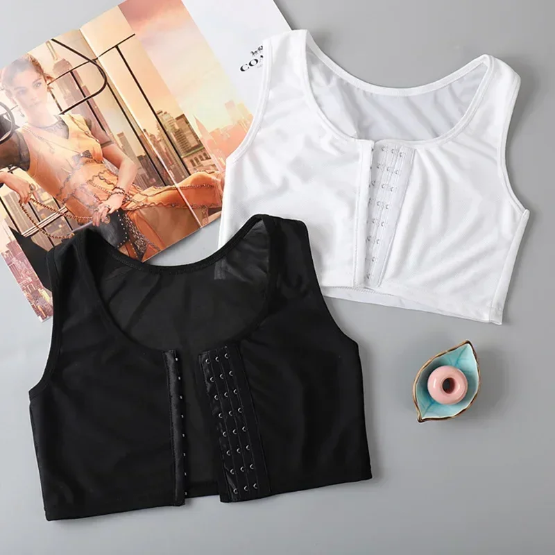 

Women's Breathable Chest Breast Binder Wireless Chest Wrap Bandage Thin Short Vest Underwear Sportswear Corset Tops