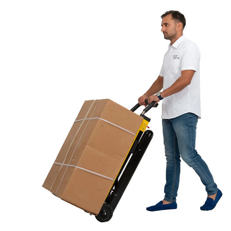 Электрическая складная тележка на нагрузке 250 кг, лестничный тележка, электрический лестничный альпинист со съемной батареей