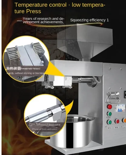T15 Oil Press Machine 3000w Commercial Medium-sized Full-automatic Oil Mill Family Peanut Soybean Tea Seed Olive Food Fryer