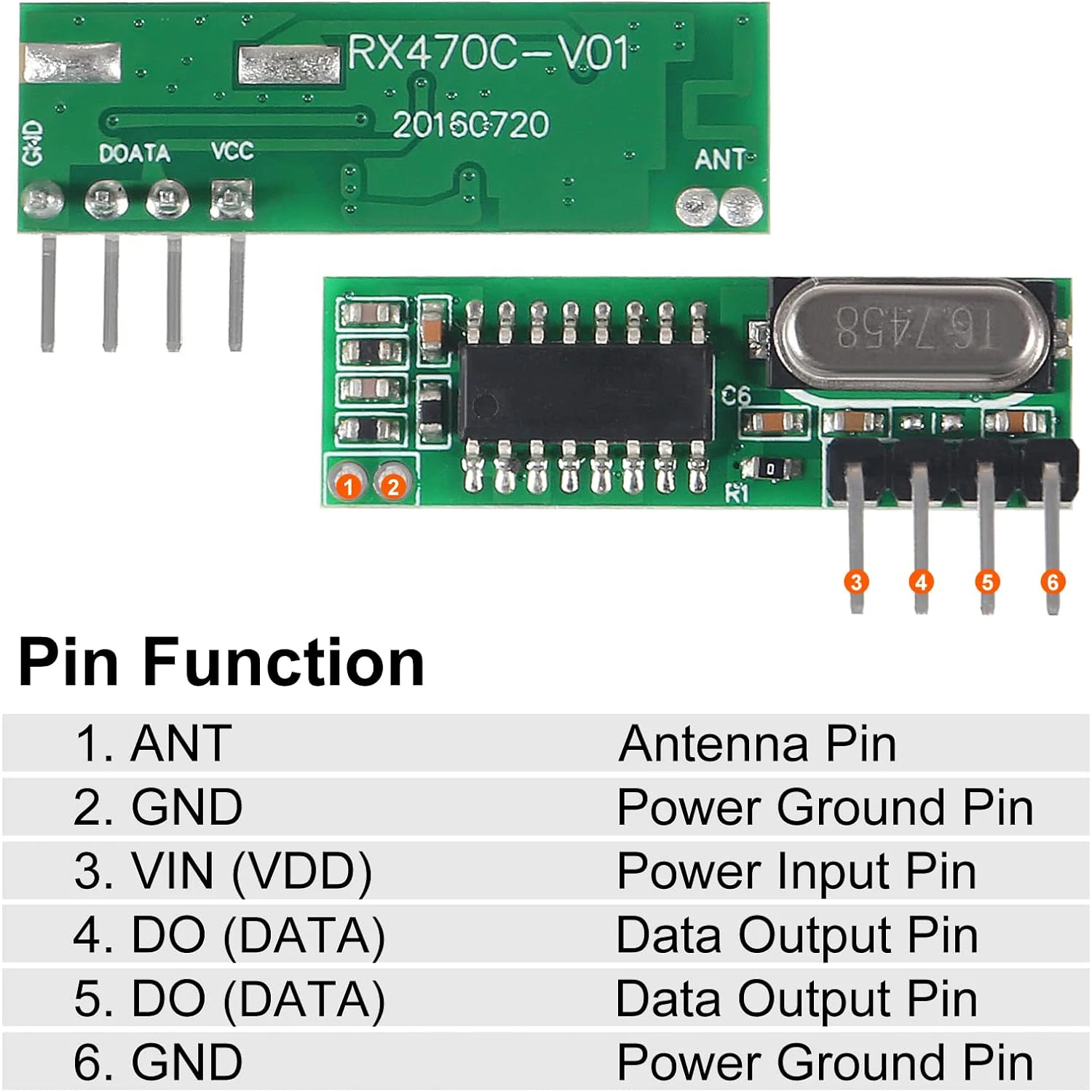 Bezprzewodowy nadajnik i odbiornik RF 433 mhz z anteną zapytać moduł zdalnego sterowania zestaw do samodzielnego montażu dla Arduino