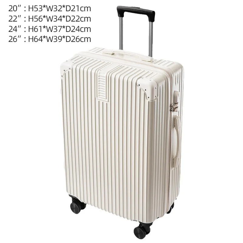 20/24/26 بوصة ريترو ستايل حقيبة سفر مكافحة قطع النسيج ABS الأمتعة مع سعة كبيرة تخزين عجلات دوارة هادئة ل TripA