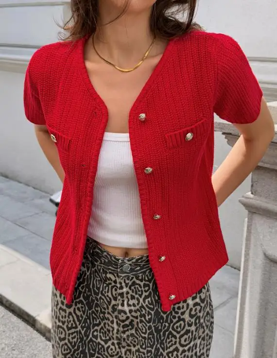 

2025 Autumn/winter Spicy Girl Style Button Down Shirt, T-Shirt, Sweater, Women's Clothing