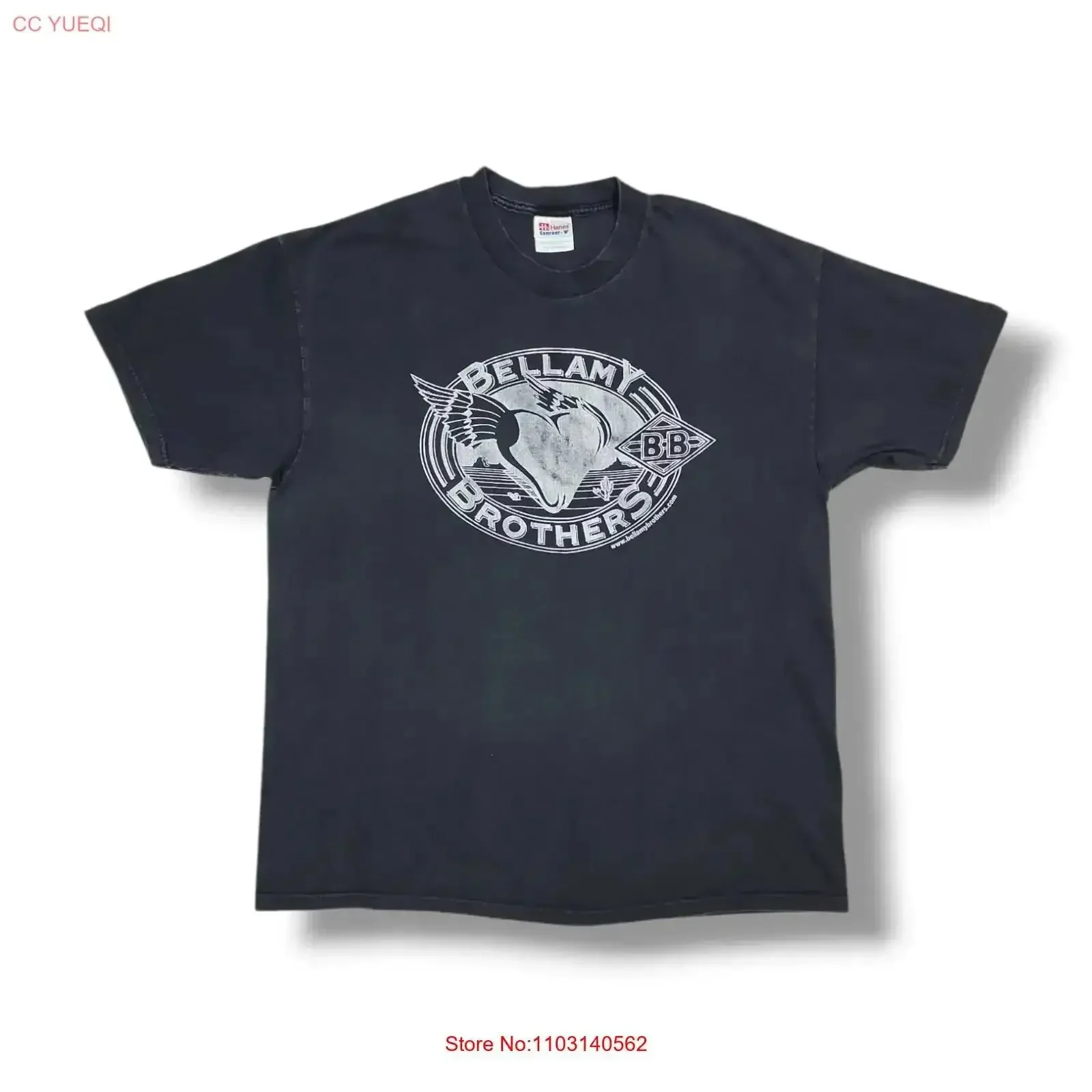 Bellamy Brothers The Endless Tour And All 50 United States Black T Shirt XL vintage Washed Soft Top For Everyday Wear Stretched