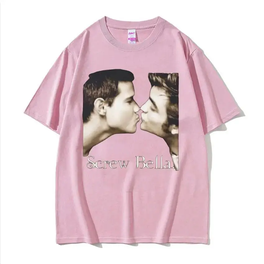Twilight Funny Meme T-Shirts Screw Bella Retro T-Shirt Herren Damen Harajuku Mode Sommer Übergroße Y2k Streetwear Unisex – Detail 8