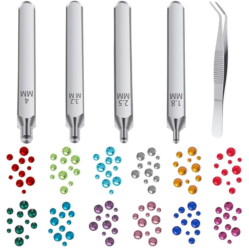 

Набор для установки ювелирных изделий с кристаллами, размер 1440 шт., разноцветные кристаллы, стразы + 1,5/2,8/3,2 мм, инструменты для штамповки своими руками для браслета