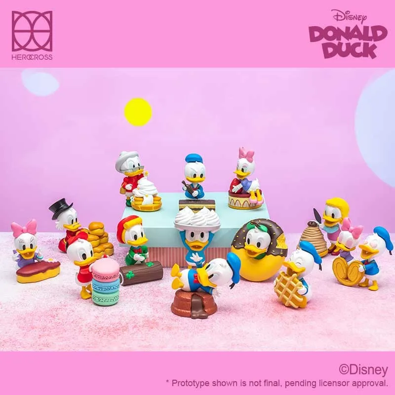 Herocross Donald Duck Daisy Dessert Party Series Ornaments Blind Box Hand-made Surprise Box Mysterious Box Toy Gift Collection