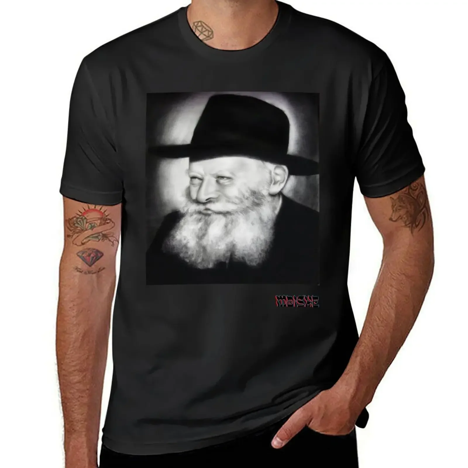 

The Rebbe T-Shirt tops blacks graphic t shirts tees mens clothes