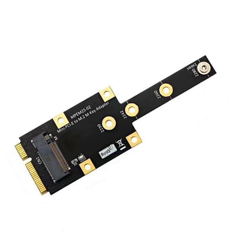 NVME SSD To MINI PCI-E Adapter Card Adapter Card As Shown PCB M.2 NGFF NVME KEY M To MINI PCIE Multifunction Module