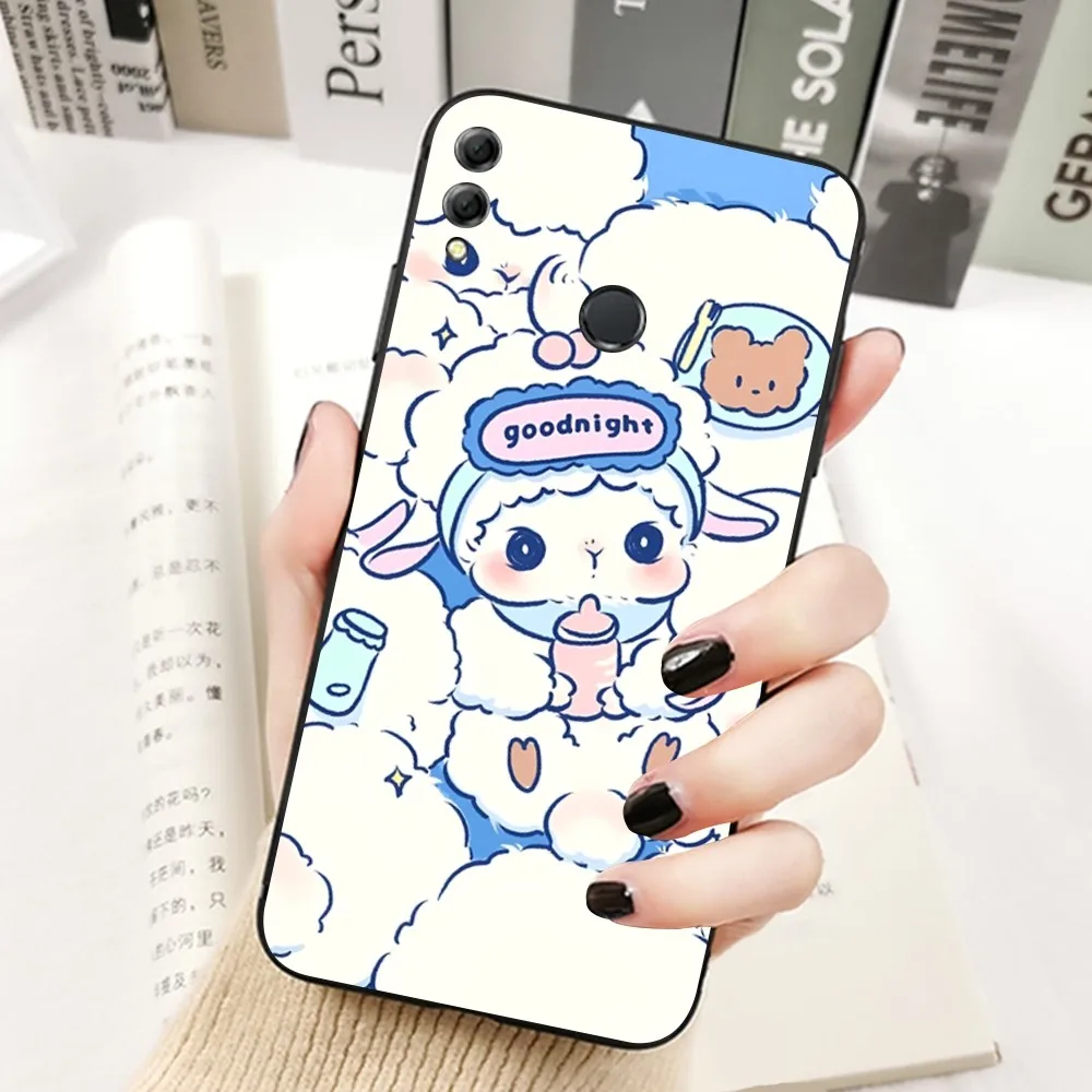 Cute Cartoon Little L-Lamb Phone Case For Huawei Honor 10 Lite 9 20 7A 9X 30 50 60 70 Pro Plus Soft Silicone Cover